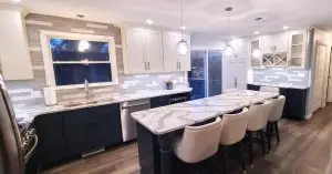 Modern Elegance with a Stunning Granite Island: A Kitchen Remodel in Agawam, MA