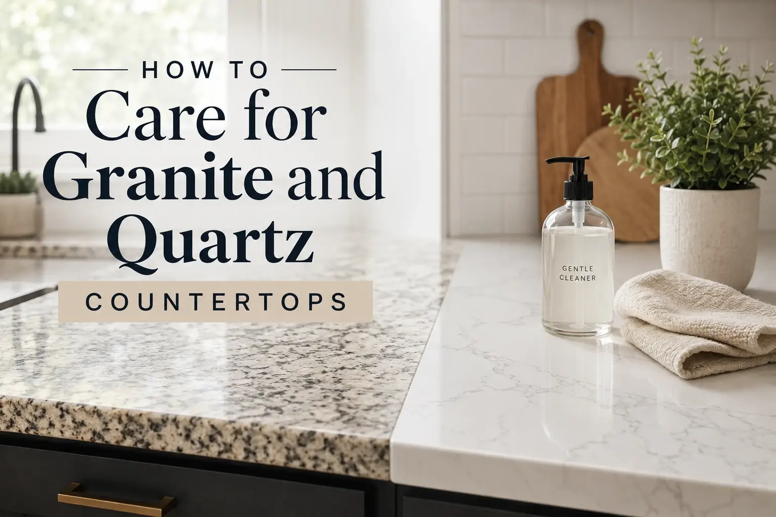 You are currently viewing How to Care for Granite and Quartz Countertops